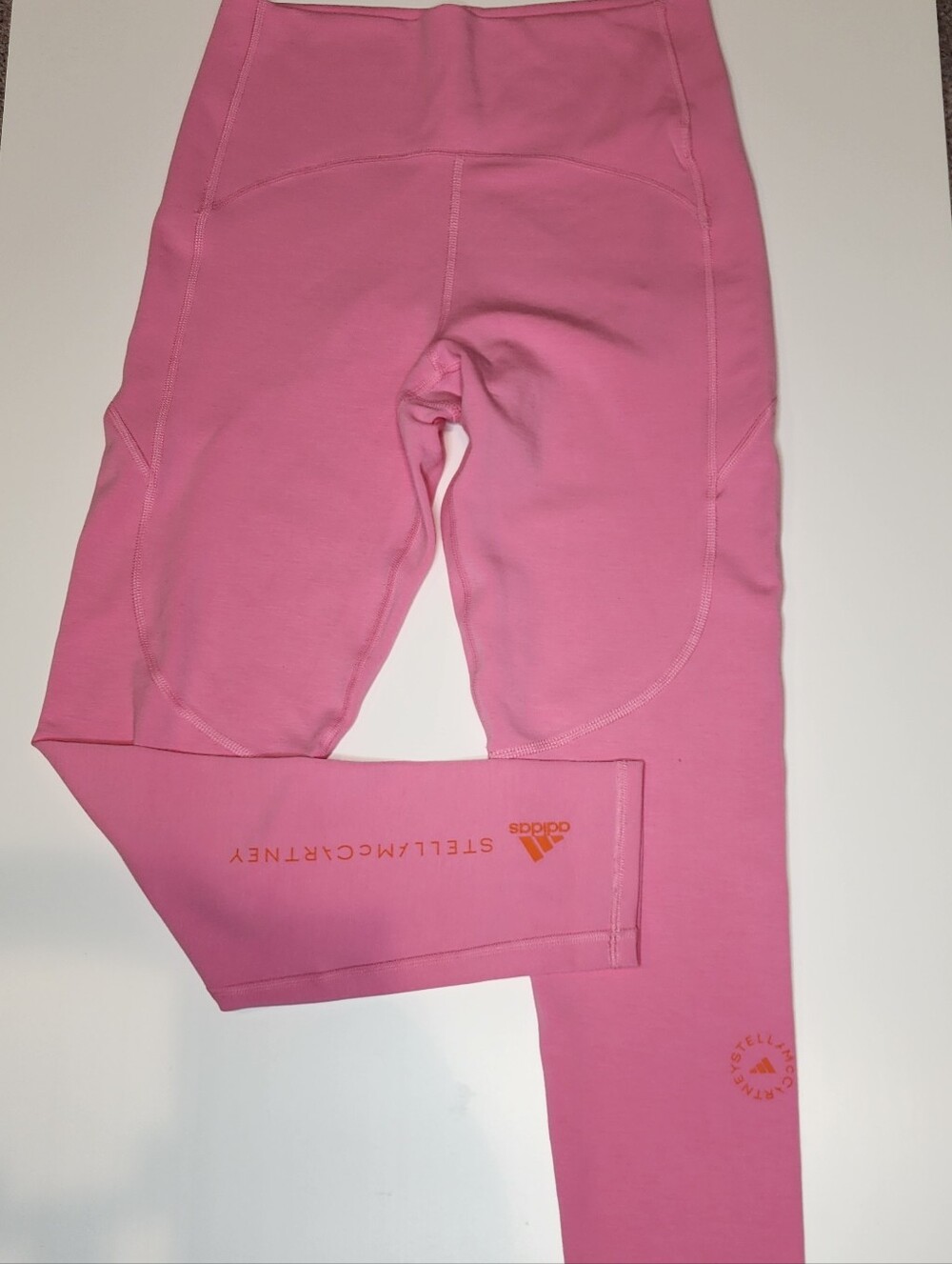 Adidas by Stella McCartney Bright Pink High-Waist Performance Leggings